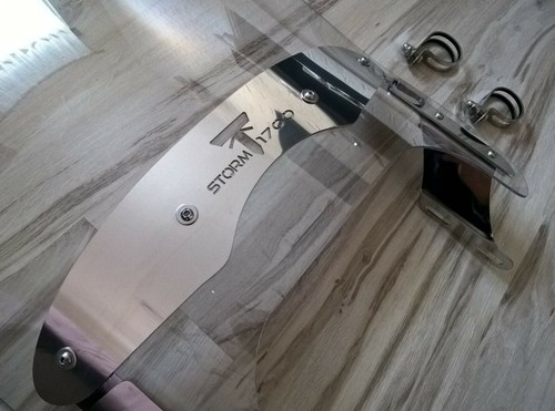 TRIUMPH THUNDERBIRD STORM 1700 TOURING WINDSCREEN WINDSHIELD SCREEN SCHEIBE 61CM - Zdjęcie 4 z 7