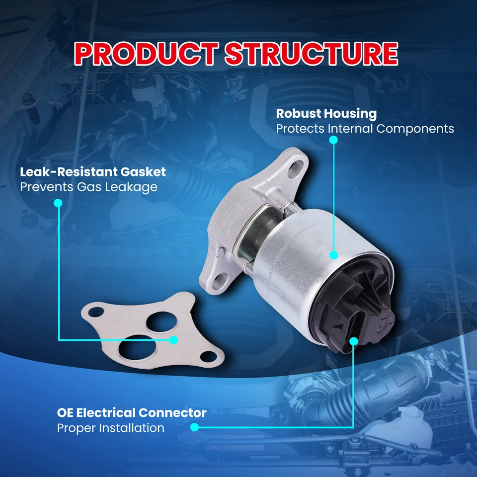 Válvula EGR para Chevrolet Lumina Buick Regal LeSabre Jaguar XJ Oldsmobile Pontiac Foto 4 de 4