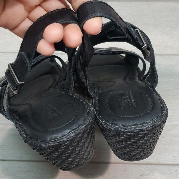 Born Women Comfort Leather Wedge Sandals shoes sz… - image 7