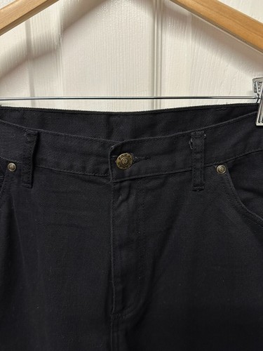 Farah Classic Black Denim Jeans Size W40, L30 | Straight Fit Regular Men's 40 30 - Picture 18 of 24