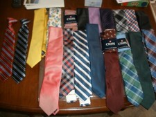 NEW some without tags Men's Neck Ties  YOUTH Clip on  ALL CHAPS YOU CHOOSE 