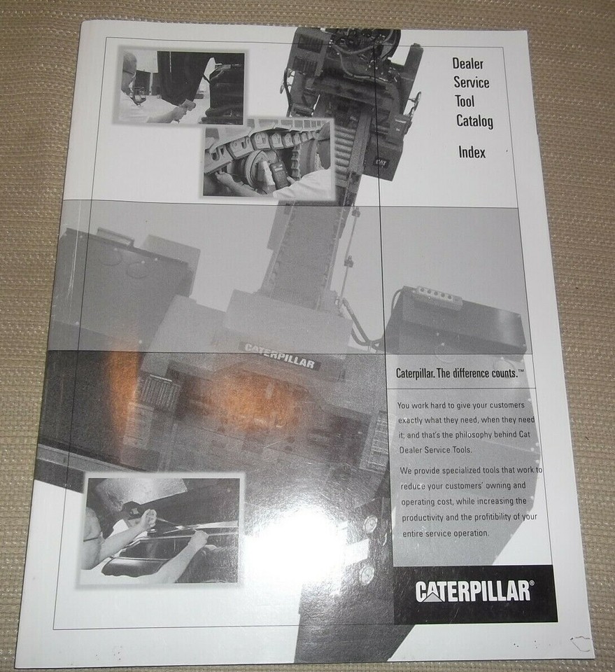 CAT CATERPILLAR DEALER SERVICE TOOL CATALOG INDEX BOOK MANUAL | eBay