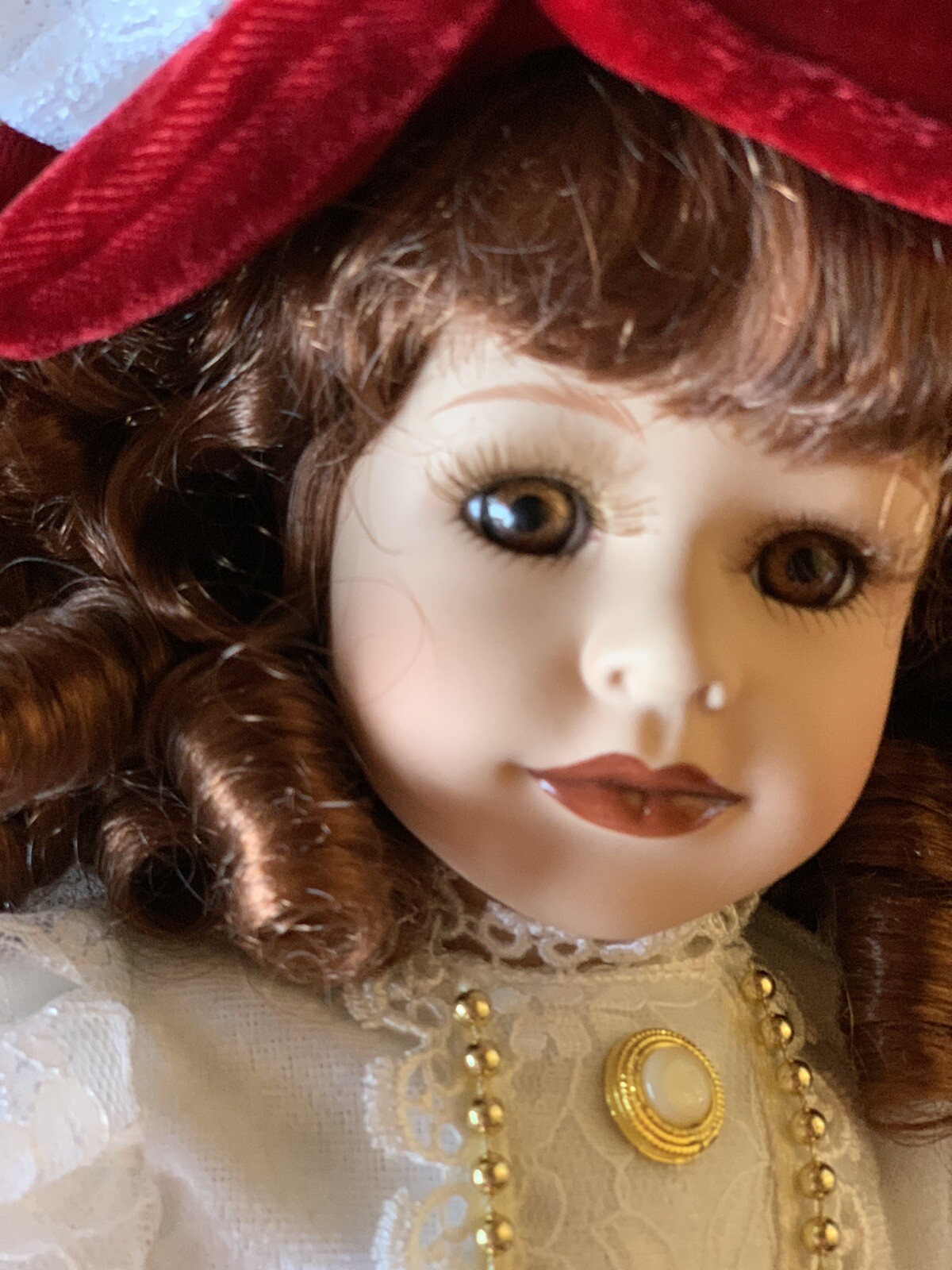 Collector's Choice Limited Edition 17" Bisque Porcelain Doll /COA