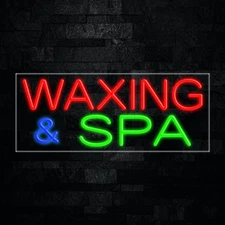Waxing & Spa LED Neon Sign 30"L x 12"H #31231