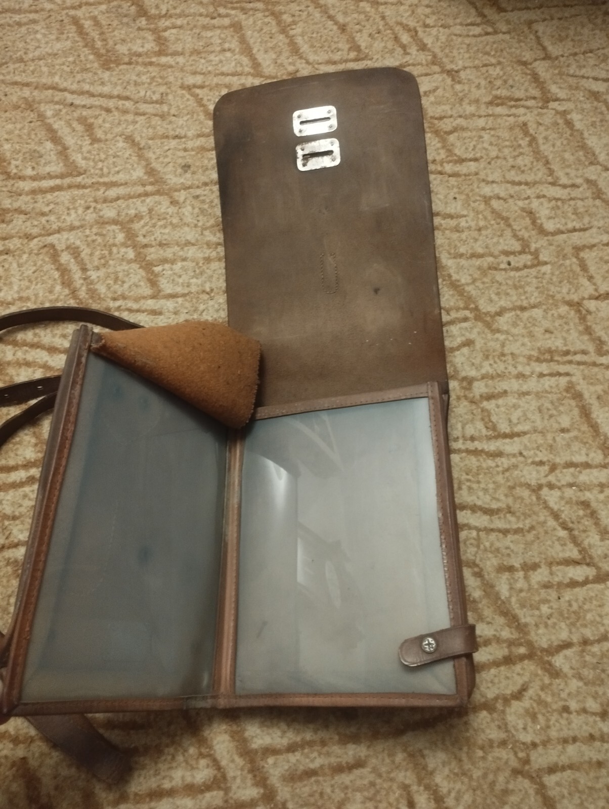 German leather military document map case, WWll — image 7