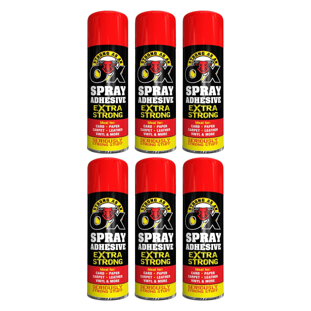 4 x EXTRA STRONG SPRAY ADHESIVE GLUE 500ML HEAVY DUTY FOR CARPET TILE FABRICS - Image 16