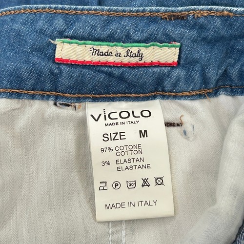 Vicolo Womens Light Denim Cotton Blend Made in Italy Jeans - Size M - Picture 7 of 8