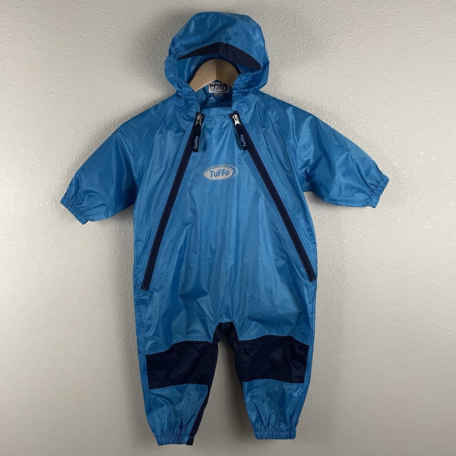 Tuffo Muddy Buddy 18 Months Blue Kids Hood Waterproof Rain S