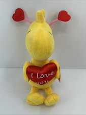 NWT Peanuts Valentine  s Day Large 15  Plush Woodstock w/ I Love You Heart