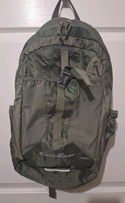 Eddie Bauer Stowaway 30L Packable Backpack Green Lightweight Travel Daypack