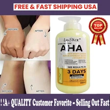 AHA Strong Brightening Body Cream Hydroxy Acid Vitamin C Whitening 500ml USA..