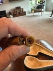 Antique Vintage Old  bent  tobacco pipe with case — photo 6