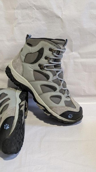 Women Jack Wolfskin Boots Grey Suede 7