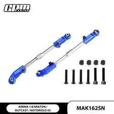 GPM Alloy 7075+SST Adjustable Front Steering Tie Rod For ARRMA 1/8 Kraton Talion