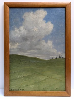 Heinrich SCHMIDT-PECHT 1854-1945 Ölgemälde SIGNIERT antik Landschaft KONSTANZ - Bild 1 von 4