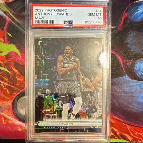 Panini 2022-23 Photogenic Anthony Edwards Maze #14 /25 PSA 10