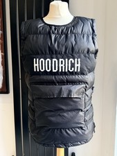  Streetwear Hoodrich  Black Puffer Gilet Mens   Padded Bodywarmer Logo Size S