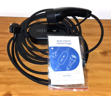 Mode 2 EV Charger Type 2 10A Portable Electric Car Charging Cable UK Plug 3 Pin