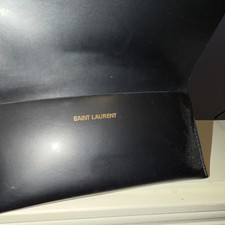 Saint Laurent women s Oversized Shield Sunglasses Black Frame Lens Plastic