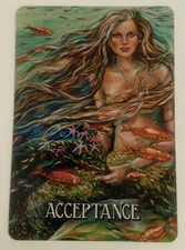 2020 Messages From the Mermaids Oracle Card Acceptance 5"X 3.5"
