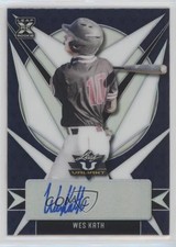 2021 Leaf Valiant Navy Blue 15/75 Wes Kath #BA-WK1 Auto ni4