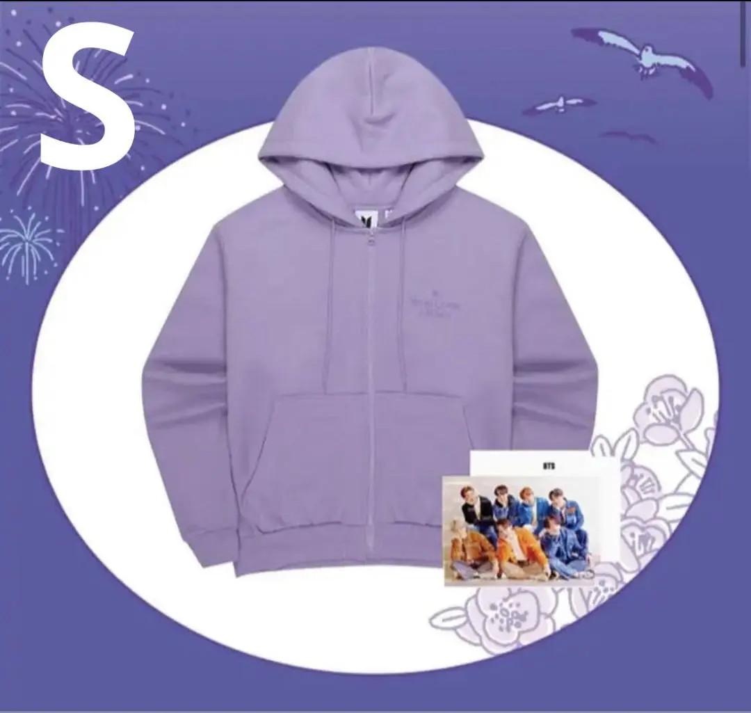 アイドル BTS Yet to Come in BUSAN ZIP-UP HOODIE BTS Yet To Come in BUSAN Zip-Up Hoodie Lavender S Size & Photo