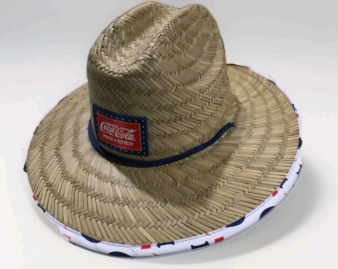 Coca Cola Straw Hat Original Coke Straw Cowboy Hat NEW Lightweight Hat