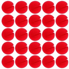 25 Pcs Red Clown Noses Cosplay Noses Foam Circus Noses for Halloween Christmas C