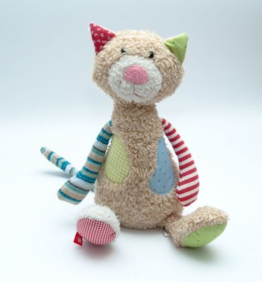 SIGIKID Katze Sweety beige Patchwork Stofftier 38370 unbespielt