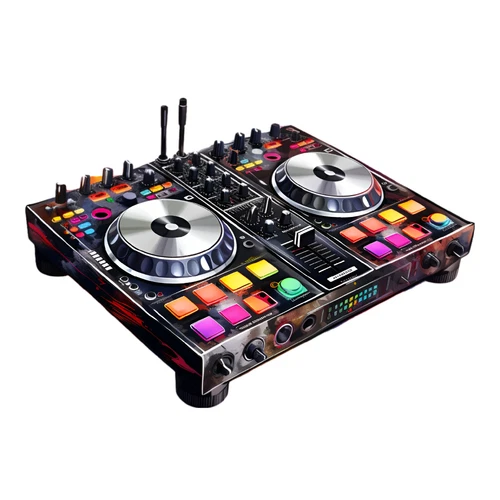 DJ Music Disco Mixing Deck Self Adhesive Vinyl Sticker