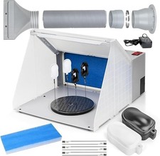 Airbrush Spray Booth Portable Paint Spray Booth Kit, 3 LED , Powerful Exhaust