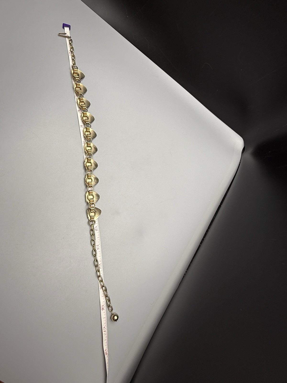 Napier VTG Unsigned Necklace Triangular Leaf Gold… - image 17