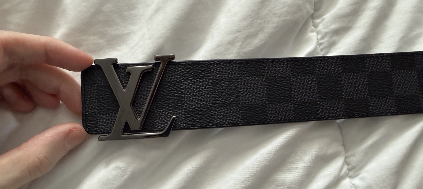 Louis Vuitton Graphite Damier Monogram Reversible Belt Size 95/38 image 2