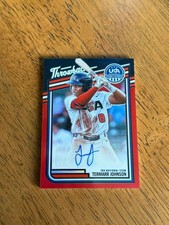 2026 Panini Prizm USA Stars Stripes Termarr Johnson Throwback Red Prizm Auto /99