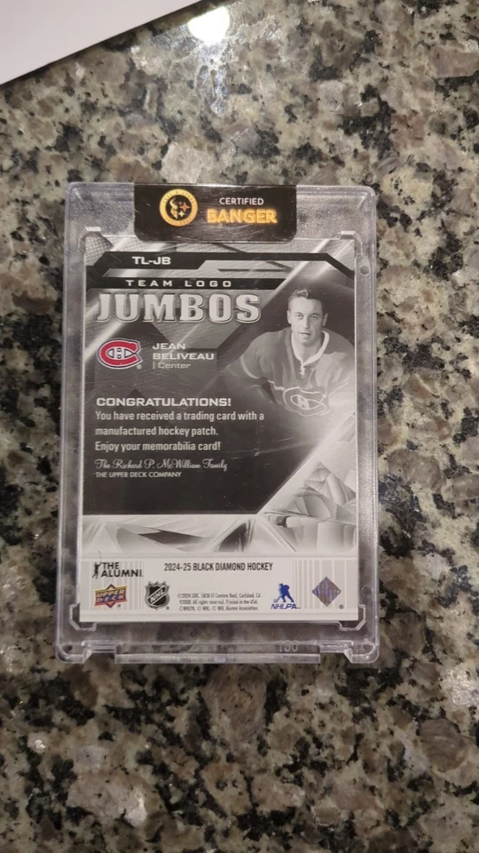 2024-25 Upper Deck Black Diamond Team Logo Jumbo - Image 2 of 2