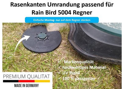 Rasenkanten Umrandung für Rain Bird 5004 Versenkregner passend Außen-Ecken