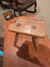 Antique three legged farmhouse milking stool