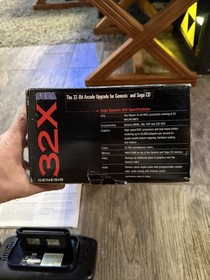 Sega Genesis 32X Console System Black with Box & 4 Boxed Games | TESTED!