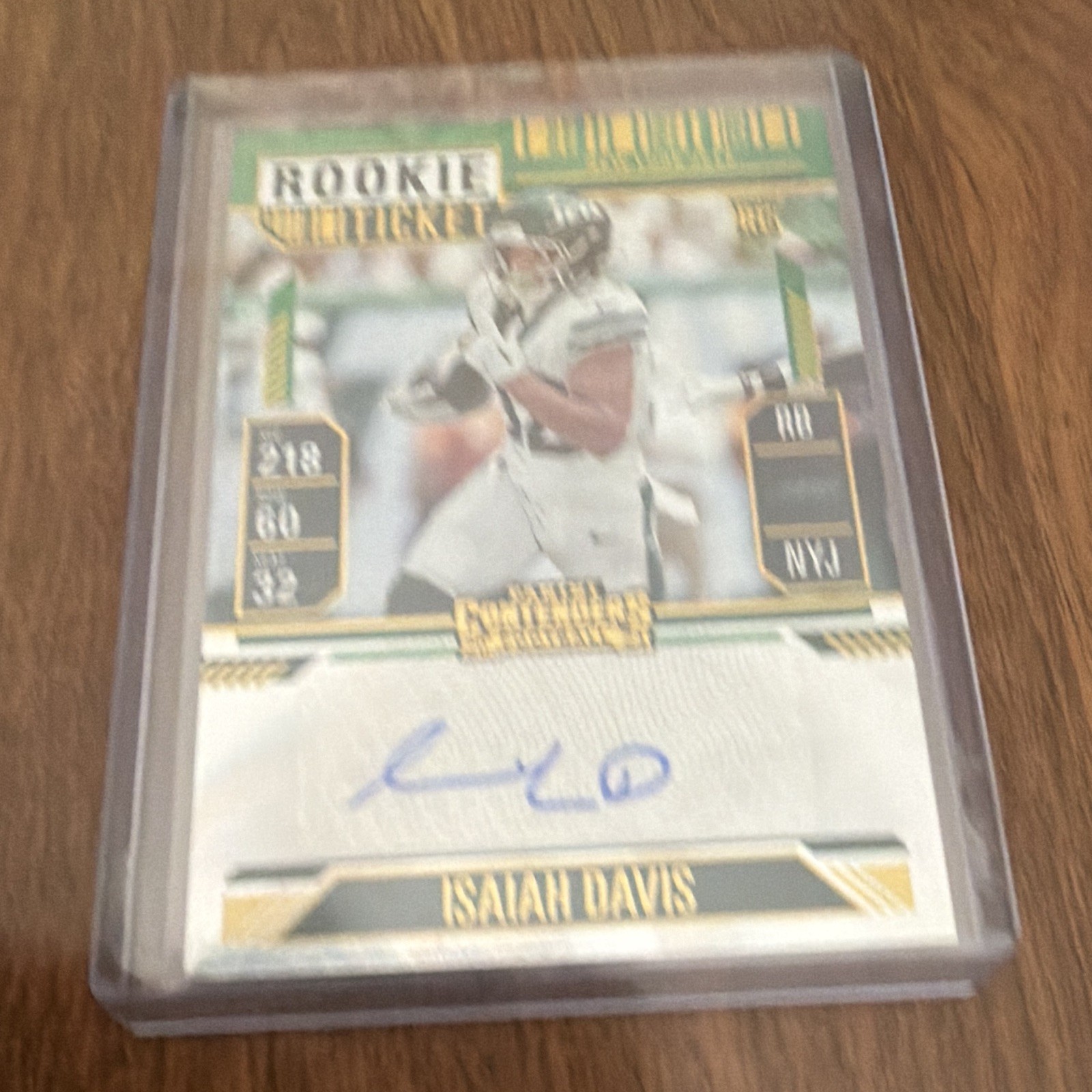 Panini 2024 Contenders Rookie Ticket Isaiah Davis Auto RC #176 Jets