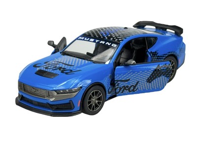 KINSMART 2024 FORD MUSTANG DARK HORSE BLAU 1:38 DIE CAST METAL MODEL NO BOX