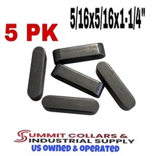 Machine Key Rounded 5/16x5/16x1-1/4" (5 Pieces)