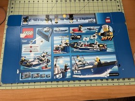 LEGO City 7287 Police Boat w/ Box, Instructions & Minifigures &ndash; Near Complete