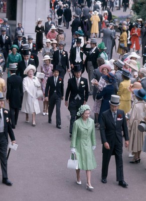 Queen Elizabeth The Queen Mother Queen Elizabeth II with Prince Ph- Old Photo