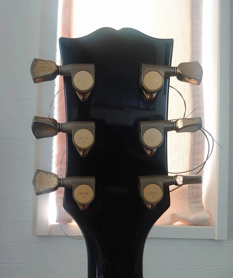 BURNY RLC-60 1980 年代 LP 定制风格 • MIJ 复古 • GOTOH • 4.1KG • 钻石镶嵌 — 第 4/4 张图片