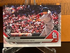Jimmy Crooks, St. Louis Cardinals #8 Prospect - 2025 Topps Now…1st MLB Hit is HR