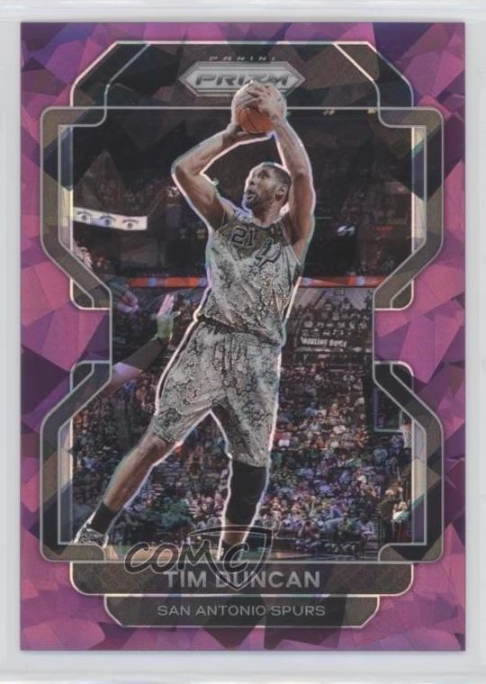 2021-22 Panini Prizm Purple Ice Prizm 99/149 Tim Duncan #268 HOF 0u02