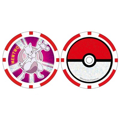 Kasco Green Marker Pokemon POCKET MONSTERS Chip Marker Mewtwo Unisex PMMC005 φ a
