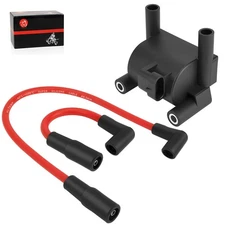 Ignition Coil and Spark Plug Wires For Dyna Low Rider FXDL FXDLS 2012-2016 2017