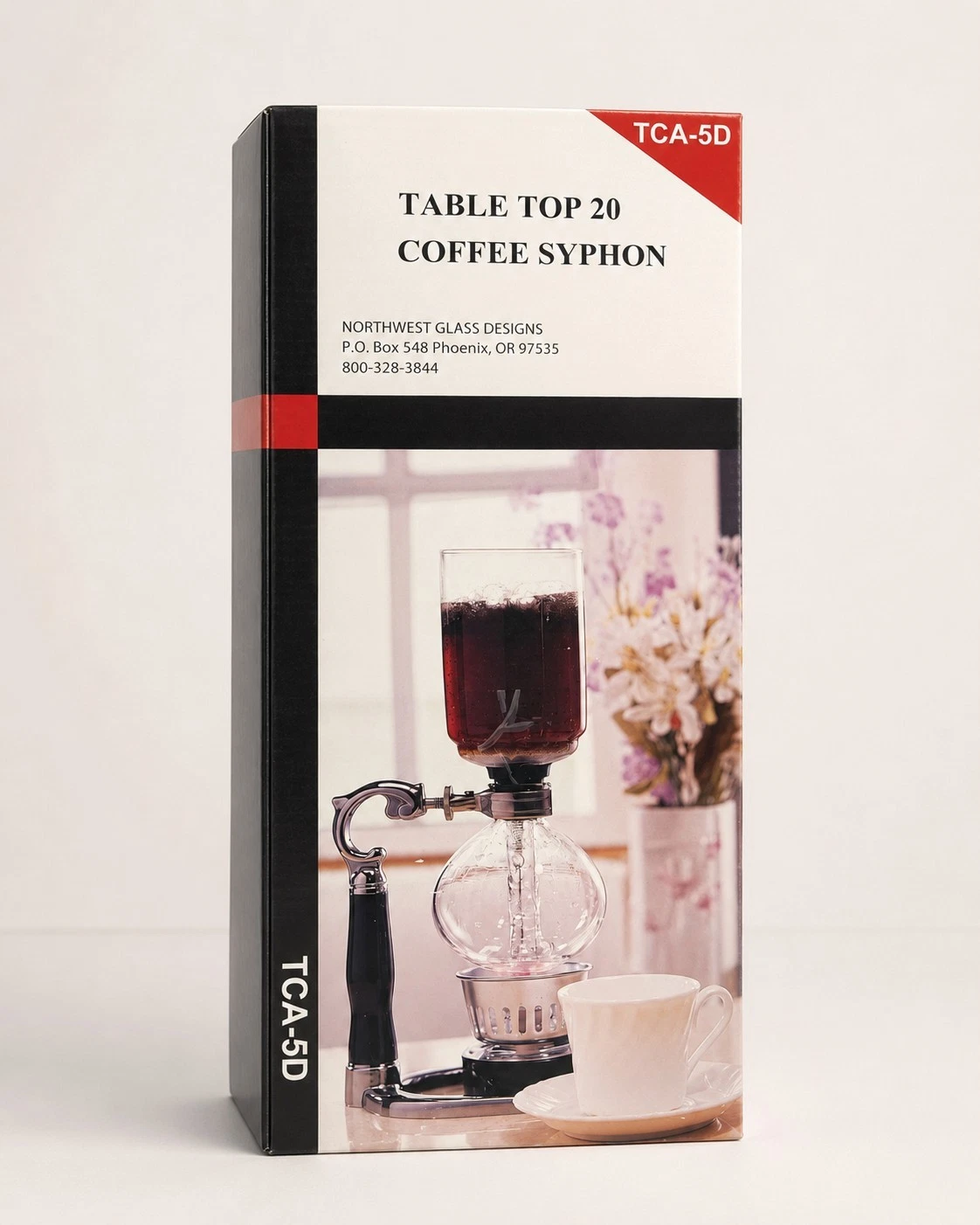 Yama Glass TCA-5D Tabletop Siphon Coffee Maker 5-Cup 20oz Hand Blown NIB