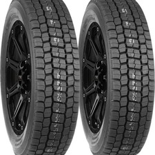 Qty 2 24570r19.5 Bridgestone M729f Drive Radial Load Range H Tires